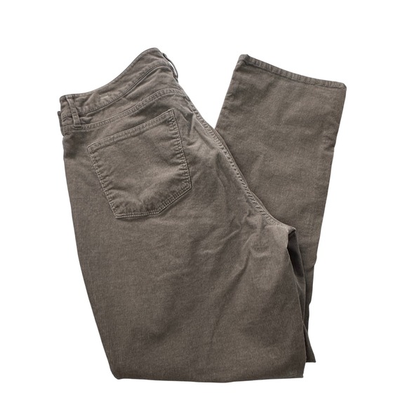 Talbots Pants - Talbots Flawless Five-Pocket Corduroy Pants Taupe Brown Straight Curvy 16 Petite
